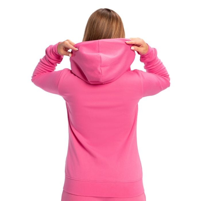 Damska bluza z kapturem Zip Up Limitless Dragonfruit - GymBeam L