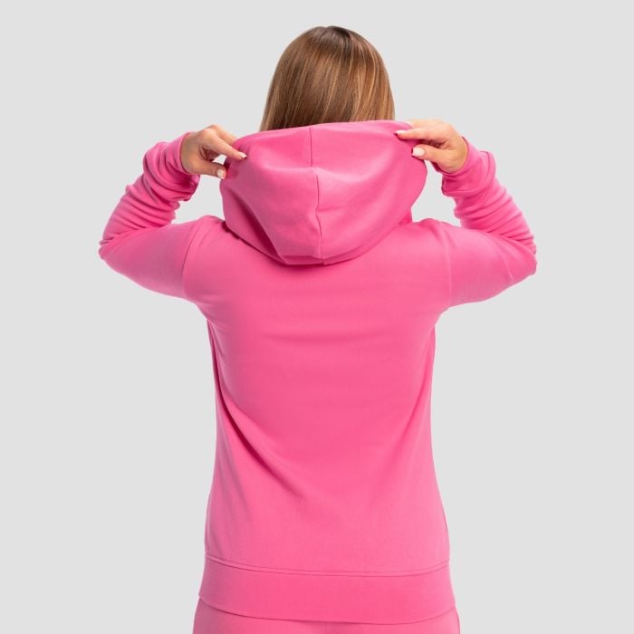 Damska bluza z kapturem Zip Up Limitless Dragonfruit - GymBeam L