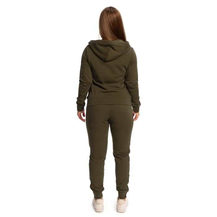 Damska bluza z kapturem Zip Up Limitless Espresso - GymBeam S