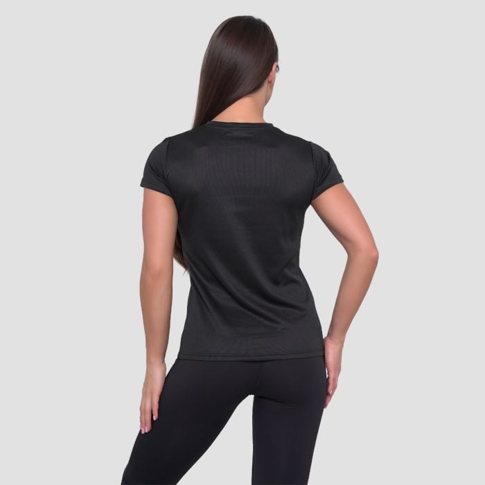Damska koszulka Essence Mesh Black - GymBeam S
