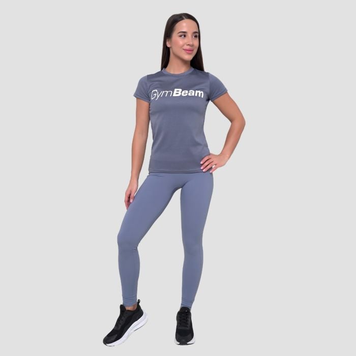 Damska koszulka Essence Mesh Denim Blue - GymBeam S