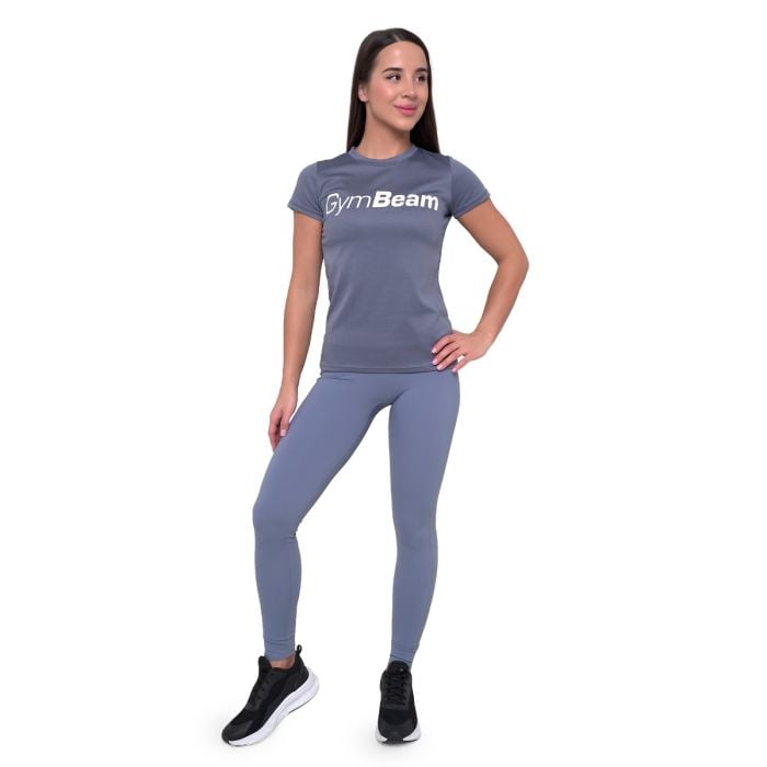 Damska koszulka Essence Mesh Denim Blue - GymBeam S