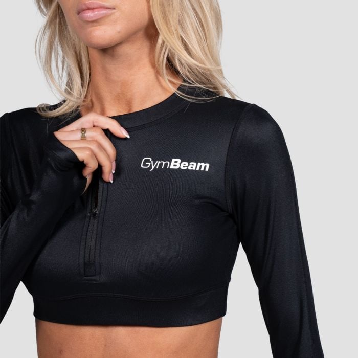 Damski top sportowy Prime Black - GymBeam M