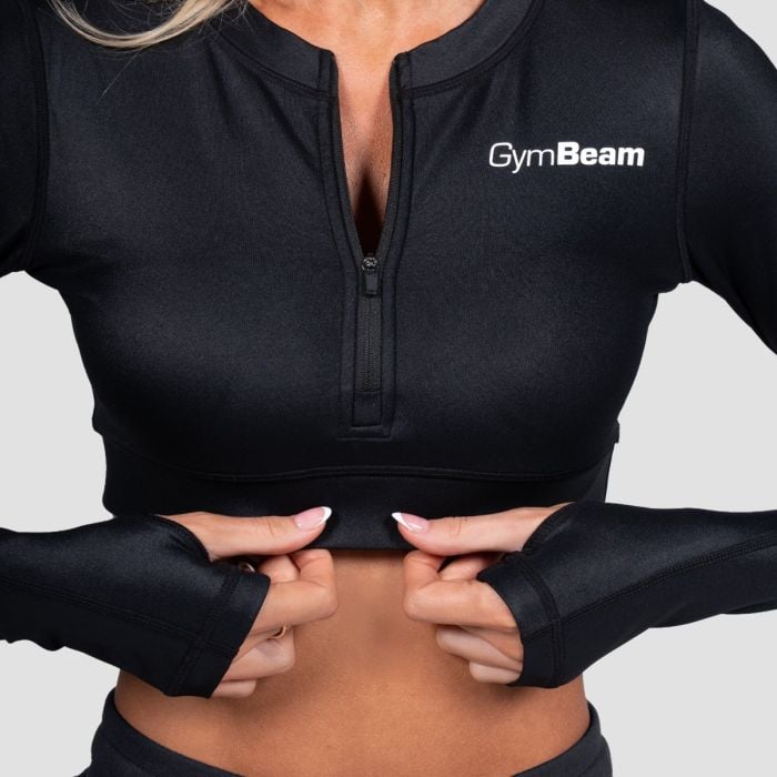 Damski top sportowy Prime Black - GymBeam M
