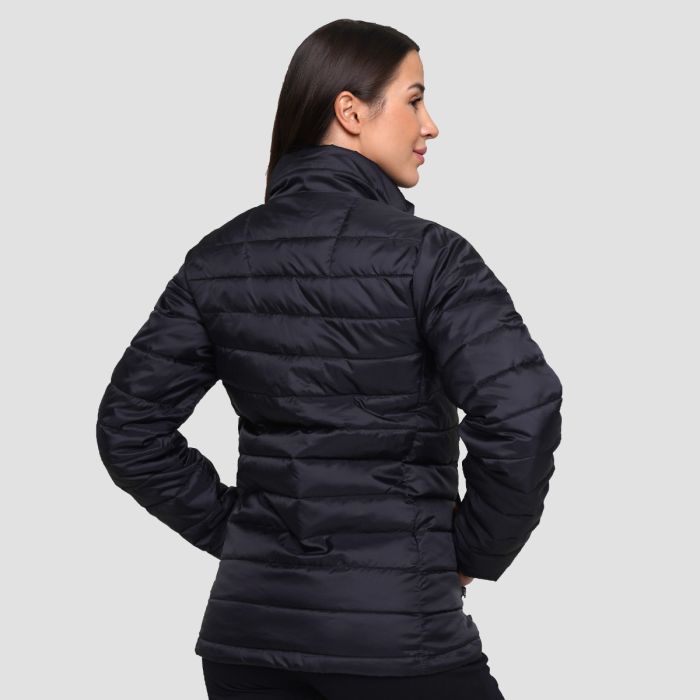 Damska kurtka Puffer Black/Orange - GymBeam M