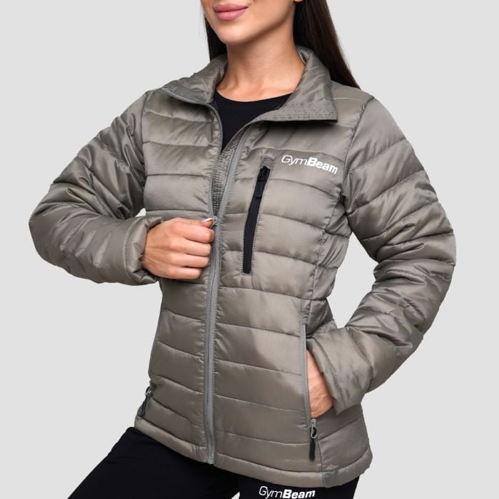 Damska kurtka Puffer Vetiver/Black - GymBeam M
