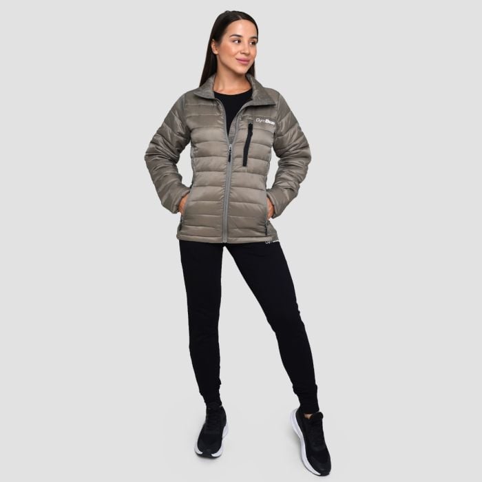 Damska kurtka Puffer Vetiver/Black - GymBeam M
