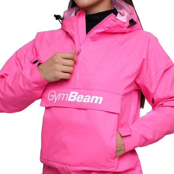 Damska kurtka przeciwdeszczowa Smock Fuchsia - GymBeam M