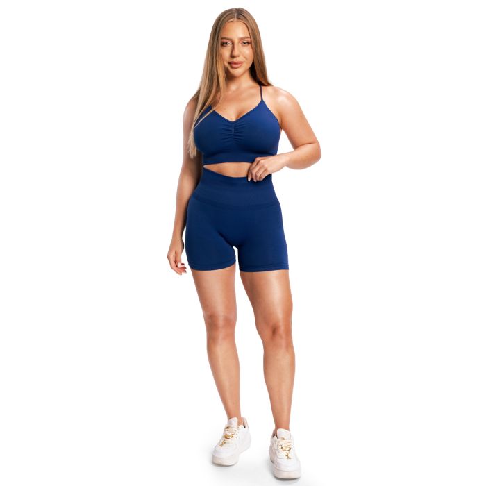 Damskie szorty Sculpt Seamless Navy - GymBeam S
