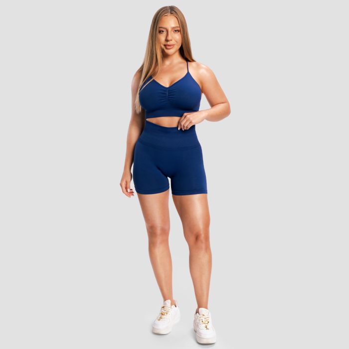 Damskie szorty Sculpt Seamless Navy - GymBeam S