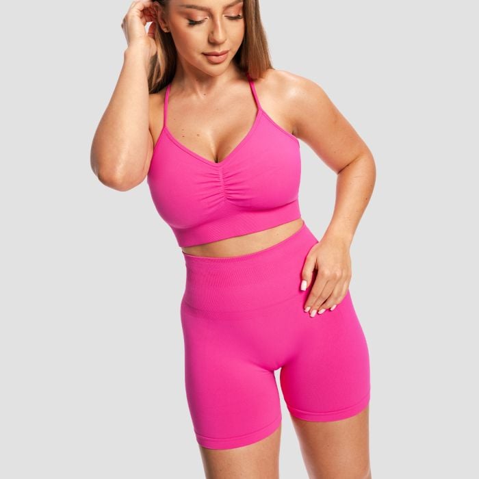 Damskie szorty Sculpt Seamless Rose - GymBeam S