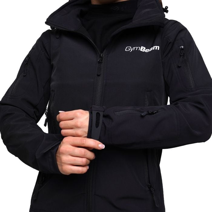 Damska kurtka Softshell Black - GymBeam S