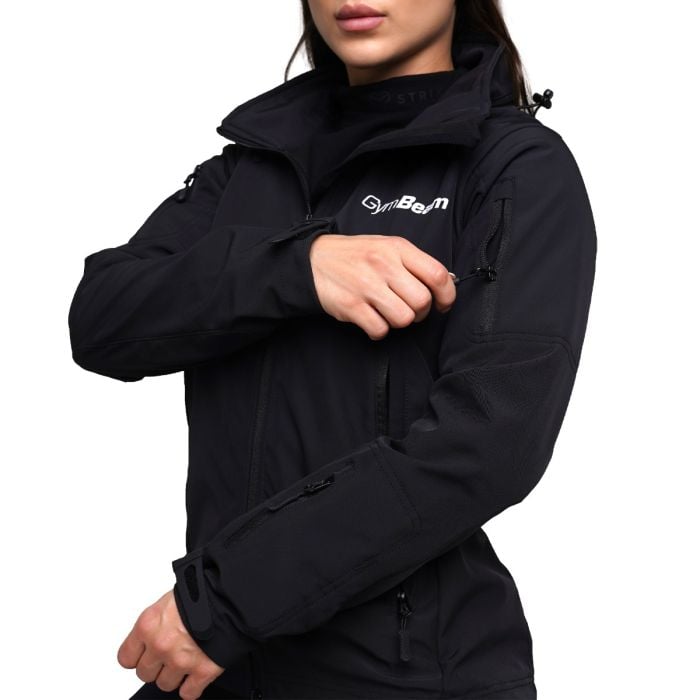 Damska kurtka Softshell Black - GymBeam S