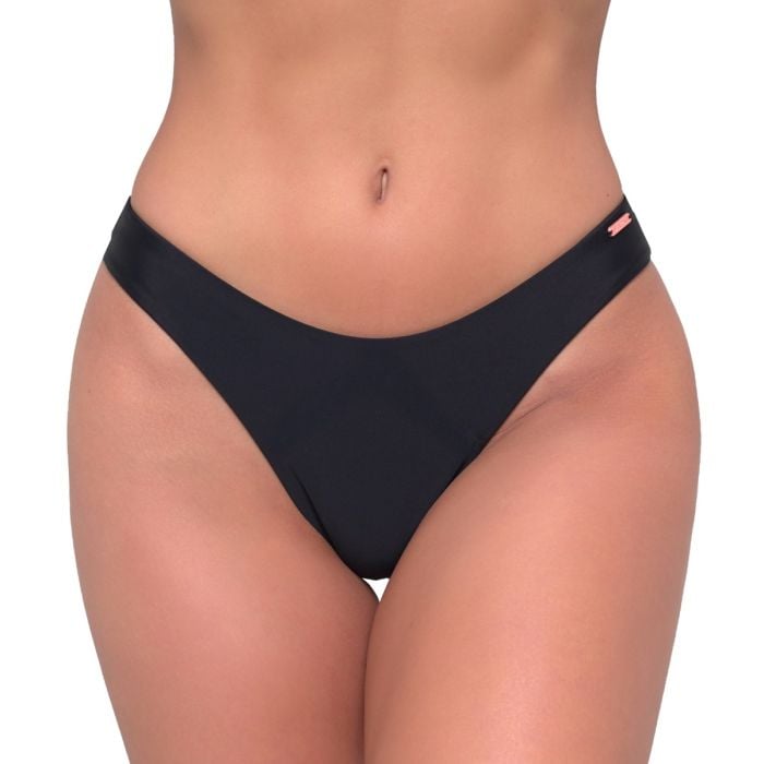 Damski sportowy dół od bikini Black - GymBeam M