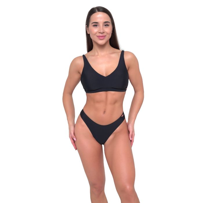 Damski sportowy dół od bikini Black - GymBeam M
