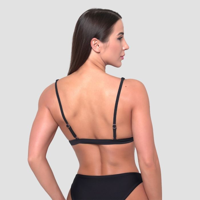 Damska sportowa góra od bikini Black - GymBeam S