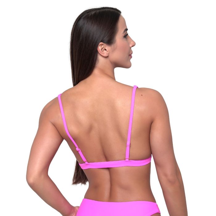 Damska sportowa góra od bikini Pink - GymBeam S