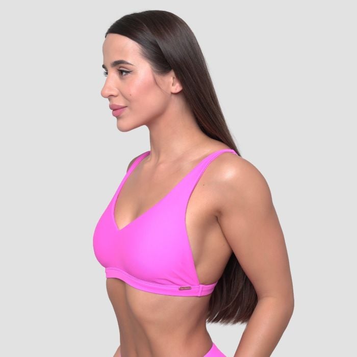 Damska sportowa góra od bikini Pink - GymBeam S