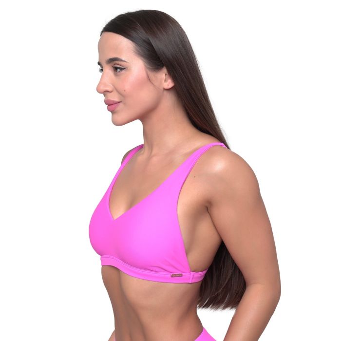 Damska sportowa góra od bikini Pink - GymBeam S