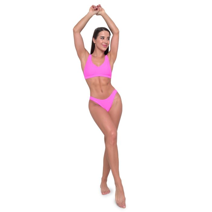 Damska sportowa góra od bikini Pink - GymBeam S
