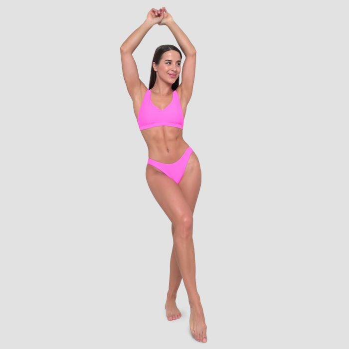 Damska sportowa góra od bikini Pink - GymBeam S