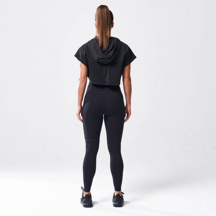 Damska bluza z kapturem Vented Crop Hoodie Black - SQUATWOLF XL