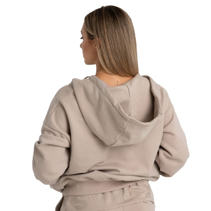 Bluza damska z kapturem Zip Taupe - STRIX M