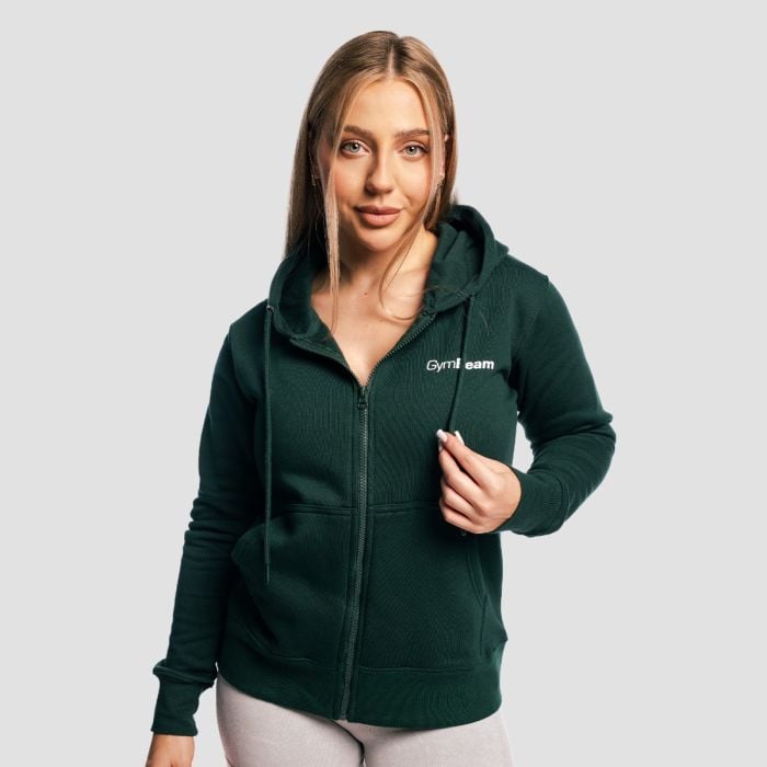 Damska bluza z kapturem Zipper Pine - GymBeam M