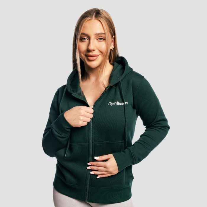 Damska bluza z kapturem Zipper Pine - GymBeam M
