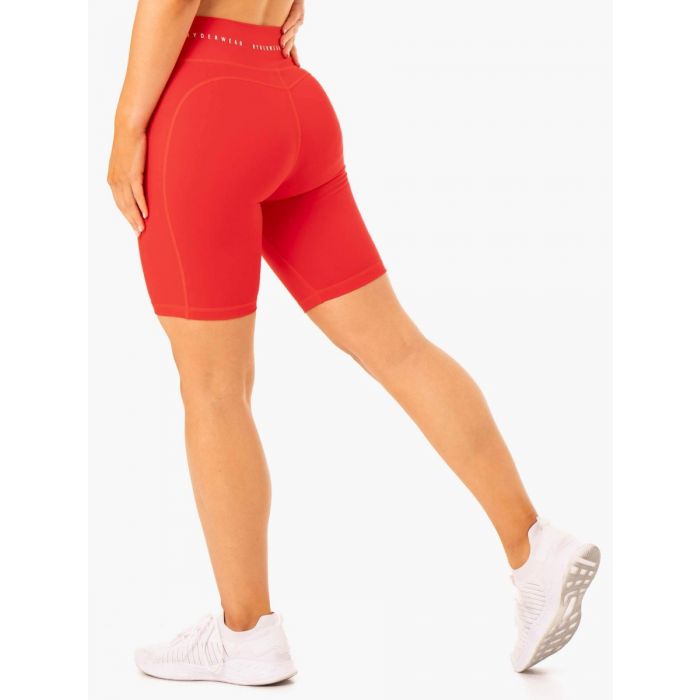 Damskie spodenki kolarskie z wysokim stanem Reflex Red - Ryderwear XL