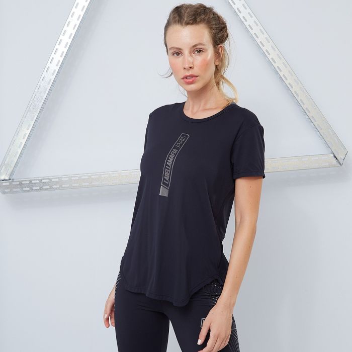Koszulka damska Techwear Vibes czarna – LABELLAMAFIA