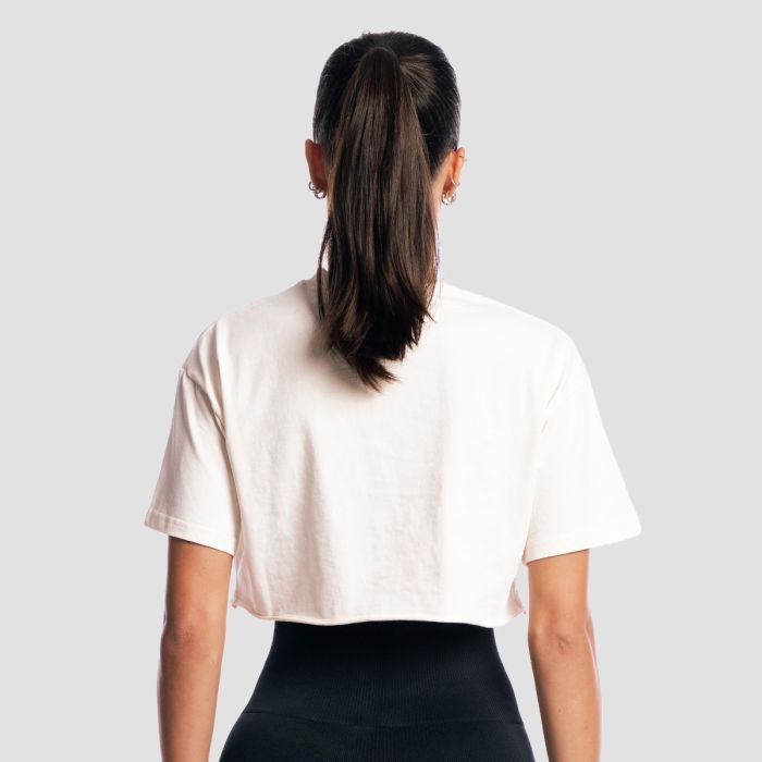 Damska koszulka GymBabe Cream - GymBeam S