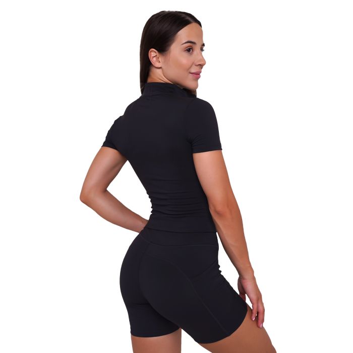 Damska koszulka Ignite Cropped Black - GymBeam M