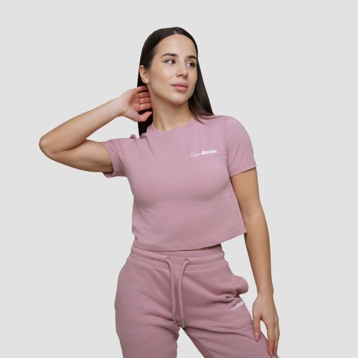 Damska koszulka Agile Cropped Woodrose - GymBeam XS