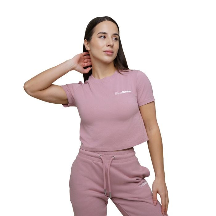 Damska koszulka Agile Cropped Woodrose - GymBeam XS