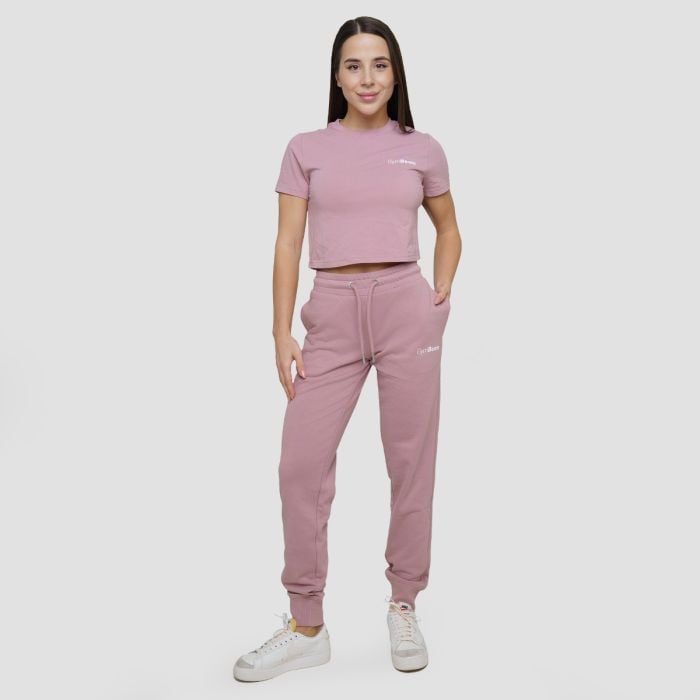 Damska koszulka Agile Cropped Woodrose - GymBeam XS