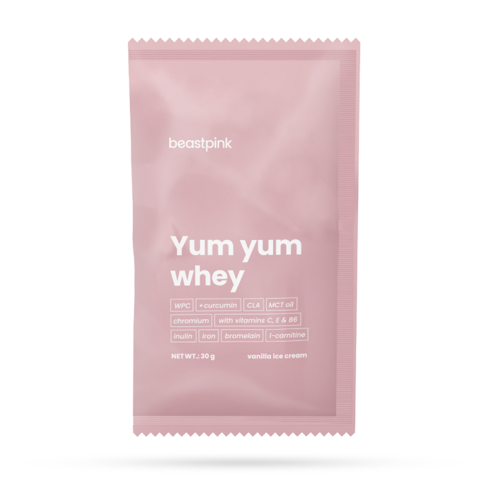 Próbka Yum Yum Whey - BeastPink 30 g - lody waniliowe