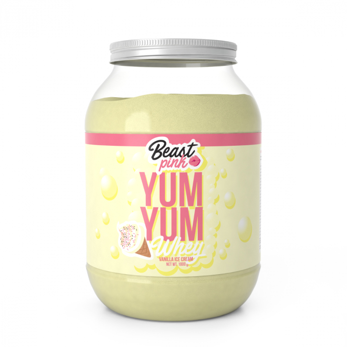 Białko Yum Yum Whey - BeastPink 1000 g - lody waniliowe