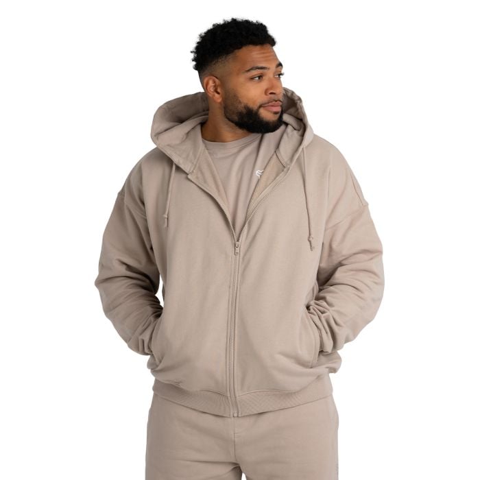 Bluza z kapturem Zip Taupe - STRIX XL
