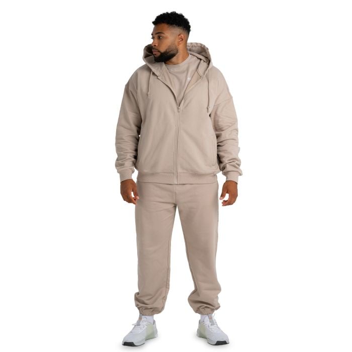 Bluza z kapturem Zip Taupe - STRIX XL