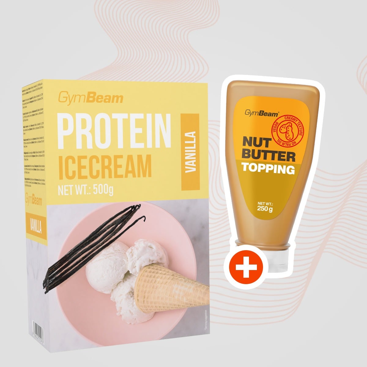 Białkowe lody 500 g - GymBeam + PREZENT 