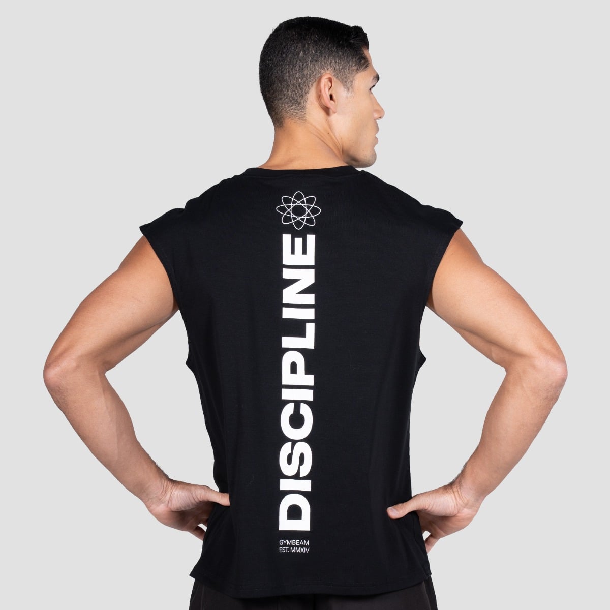 Tank top Discipline Black - GymBeam