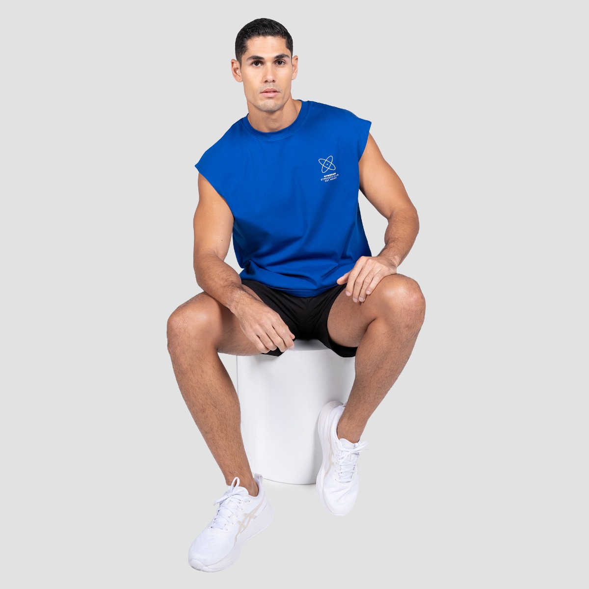 GymBeam Discipline Tanktop Blue - Rozmiar: XXL | Kolor: Niebieski | Waga: 0,2105 g | Opakowanie: 37 · záber 6