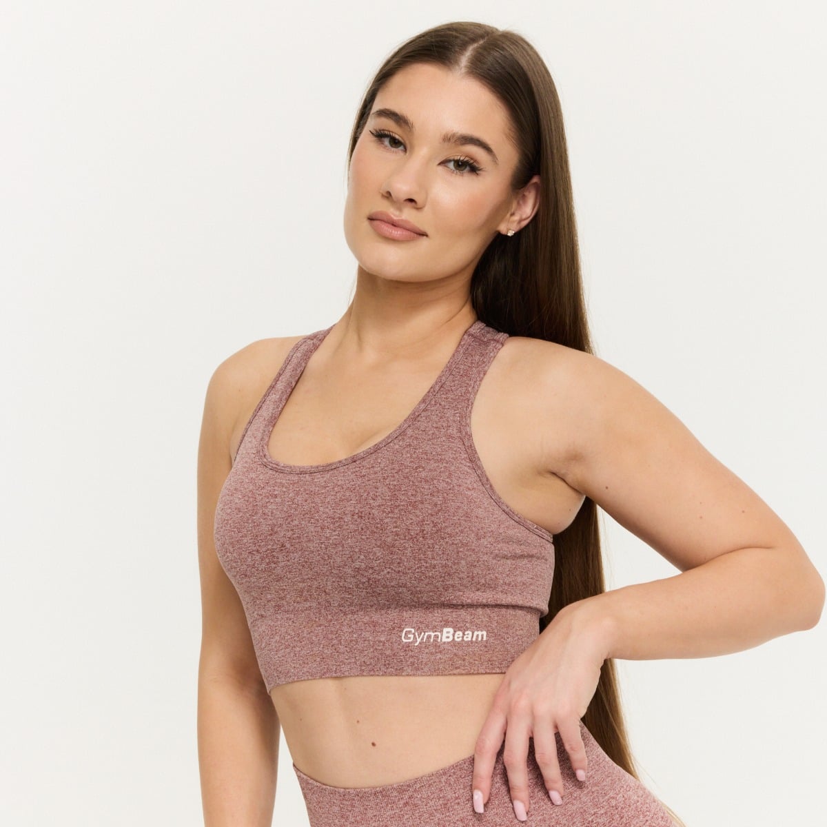 Biustonosz sportowy FLO Mauve - GymBeam