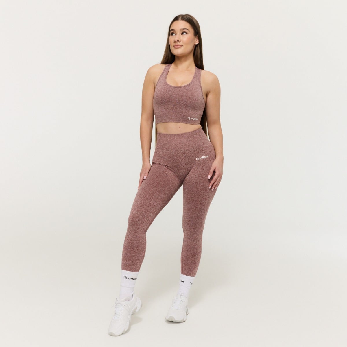 GymBeam FLO Sports Bra Mauve - Rozmiar: S | Kolor: Różowy | Waga: 0,13 g | Opakowanie: 80 · záber 6
