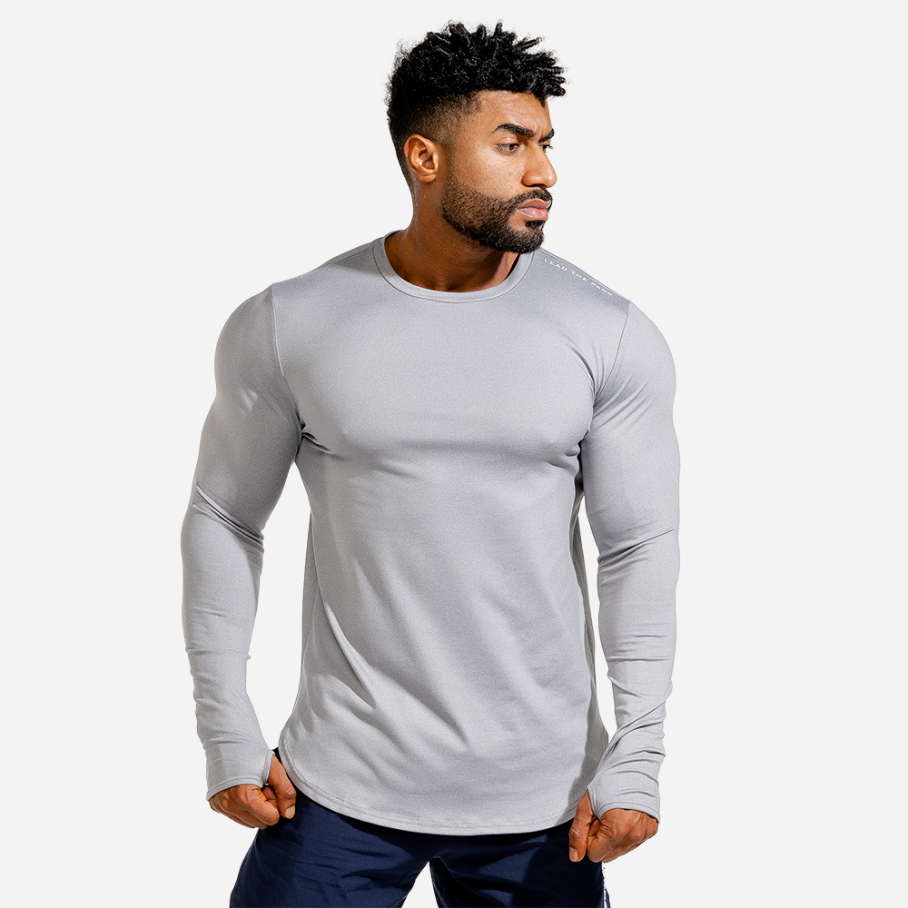 Koszulka Long Sleeve Statement Muscle Szara - SQUATWOLF
