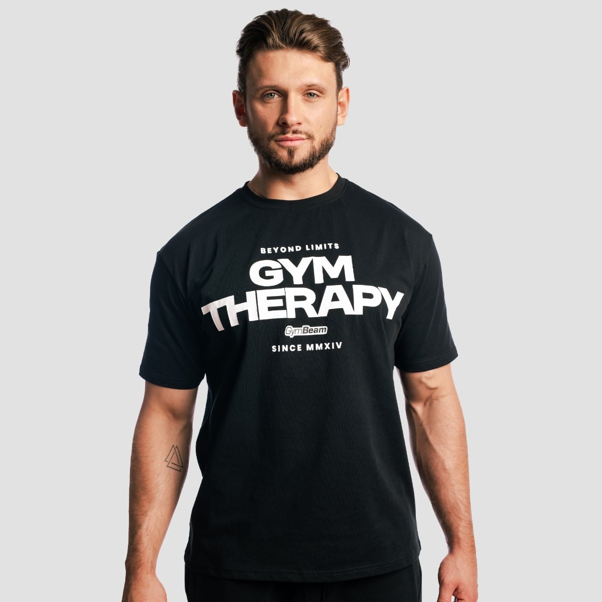 Koszulka Gym Therapy Black - GymBeam