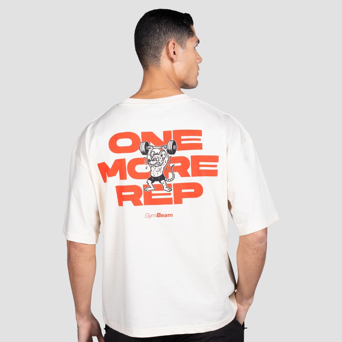 Koszulka GymRat Cream - GymBeam