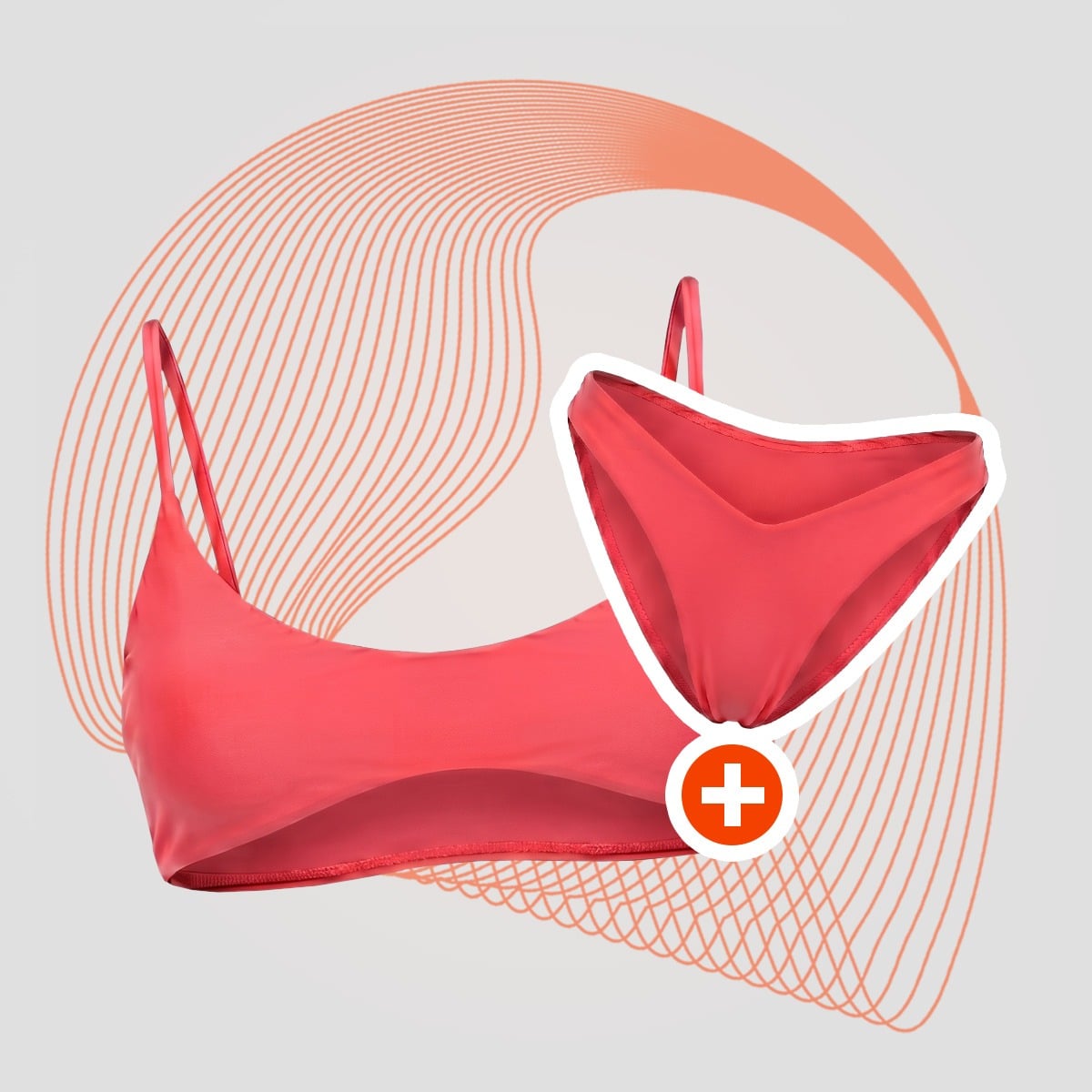 Góra od bikini HAWAII Red - GymBeam + PREZENT