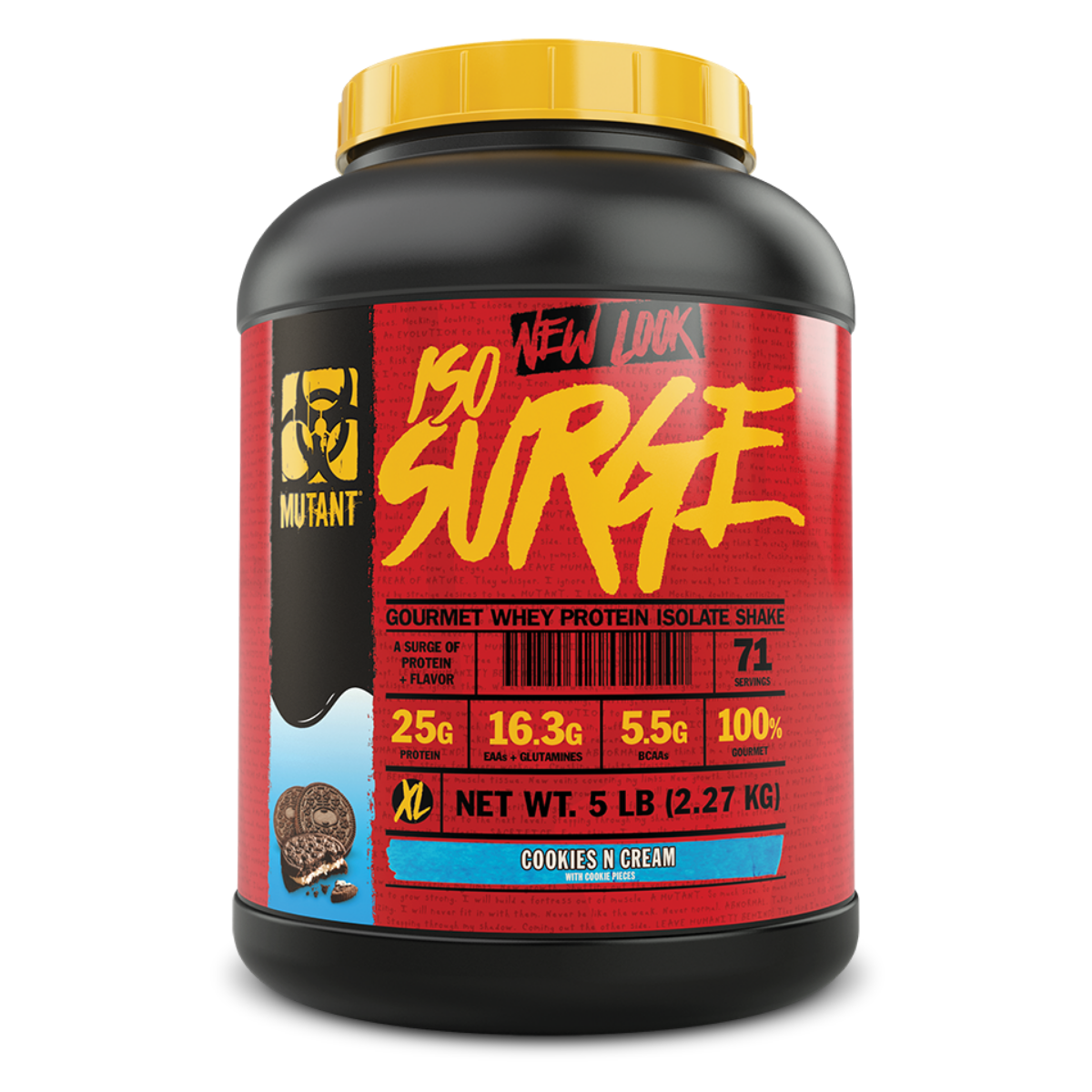 PVL Mutant ISO Surge - Smak: Cookies & cream | Waga: 2,27 g | Opakowanie: 2270 g · záber 12